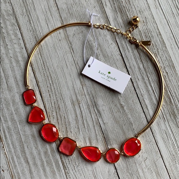 kate spade Jewelry - Kate Spade Vegas Jewels Necklace Cabaret Pink NEW